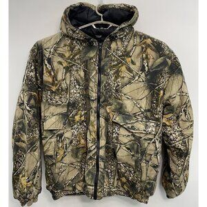 WFS Burly Camo Jacket Insulated Hunting Winter Outdoor Canvas Hooded Mens 3XL